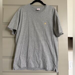 Brooks Brothers Gray Tee with Gold Logo